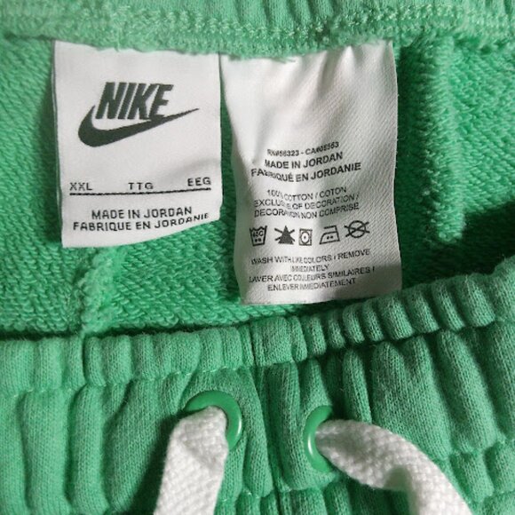 NIKE Vintage Retro Inspired Green Gym Athletic Shorts Athleisure Cozy Womens XXL - Picture 7 of 7